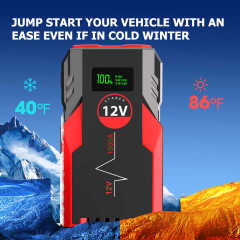 Portable 12V 1000A Car Jump Starter Emergency Tool with SOS Flashlight for Trucks and Vehicles