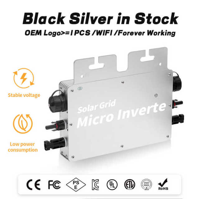 Solar Grid Micro Inverter 600W Wireless 110V/220V 50Hz/60Hz 18.5~50V Input 34*24*9.5cm IP65 91% Efficiency Balcony Power Plant ACrevPOWER