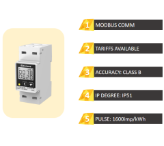 Single Phase Electricity Meter Digital Energy Monitoring for Industrial Power Systems Elecnova