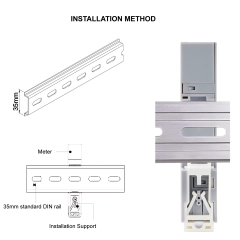 Residential Energy Billing Sub Circuit Power Monitoring RS485 100A Single Phase MID kWh Meter Industrial Use Elecnova