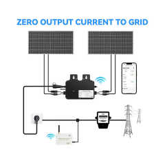 Micro Inverter 600W & 800W Plug and Play APP Control Zero Power Feed for Balcony Solar System EU Stock ACrevPOWER