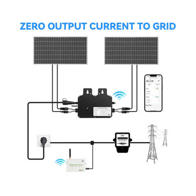 Micro Inverter 600W & 800W Plug and Play APP Control Zero Power Feed for Balcony Solar System EU Stock ACrevPOWER
