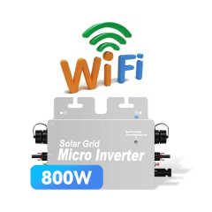 QC Micro Inverter Solar 800W Plug and Play Grid Tie Inverter with IP65 Waterproof for Balcony Solar Systems Tuya APP Control AC 800W