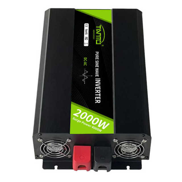 Power Inverter 2000W DC 12V 24V to AC 127V 50Hz 60Hz Pure Sine Wave for Off-Grid Solar Systems and Residential Energy Solutions TIANMO