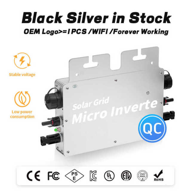 Smart Micro Inverter 800W IP65 WiFi Connectivity 50Hz/60Hz Output Grid Tie Solar System for Balcony