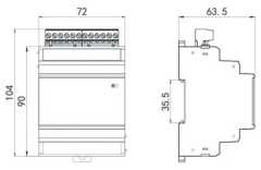 AC Power Meter Multi-Circuit Measuring RS485 Communication Energy Monitoring Elecnova