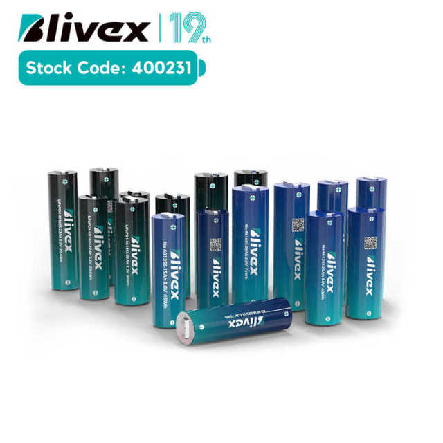 Blivex 40135 46135 46160 LiFePO4 20Ah 25Ah 30Ah 3.2V Deep Cycle Cylindrical Battery for Solar Storage Electric Vehicles Industrial Equipment