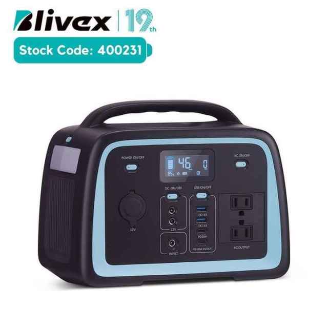 Portable Lithium Battery 300W Mobile Power Station Emergency Solar Generator for Camping Outdoor Use Blivex