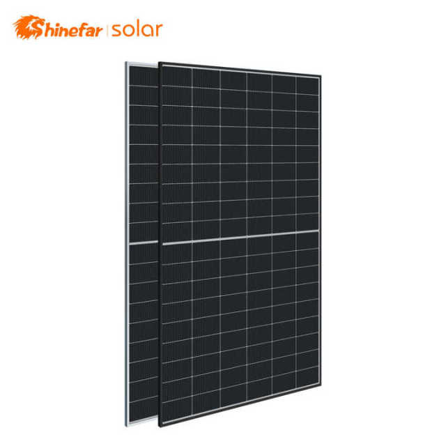 DDP 440W Solar Panels 430W 435W Black Frame BIF PV Panels for EU Stock High Efficiency Half-Cut N-Type TOPCon Solar Modules Shinefar|Solar