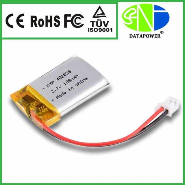 Li-ion Polymer Battery 3.7V 180mAh Rechargeable for Educational Toys and Consumer Electronics DTP