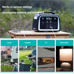 Portable Lithium Battery 300W Mobile Power Station Emergency Solar Generator for Camping Outdoor Use Blivex