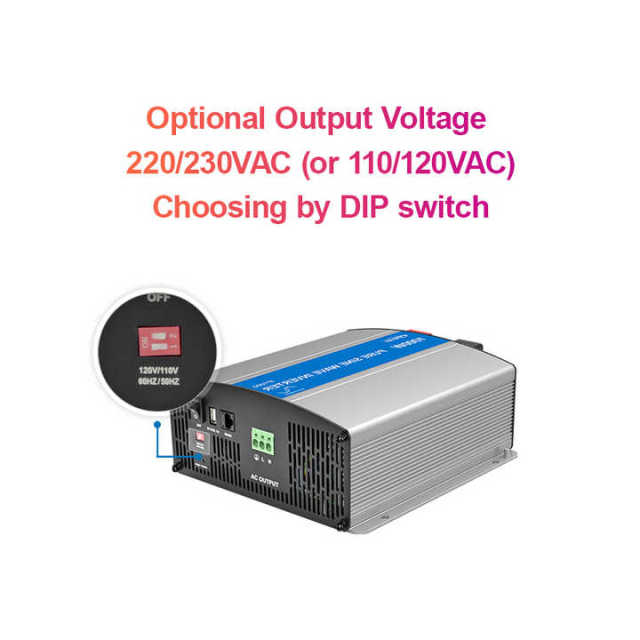 2KW Solar Inverter 2kv DC AC Pure Sine Wave Off-Grid Solar System 2000W 48V 110V 120V with USB Output EPEVER