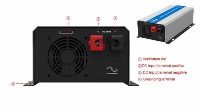 Low-Frequency Pure Sine Wave Inverter 12/24/48VDC to 220/230V AC 260W for Off-Grid Solar Systems EPEVER
