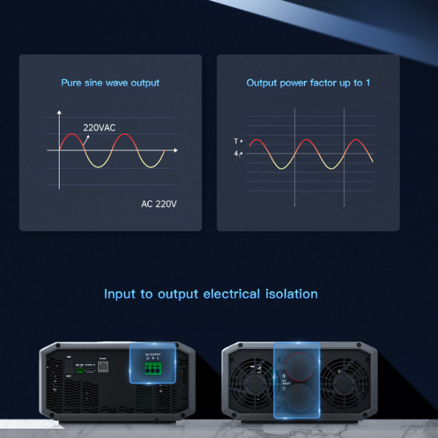 Pure Sine Wave DC-AC Solar Inverter 12V 24V 48V to 220V 230V 240V 350W-1500W Off-Grid Solar System EPEVER