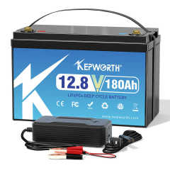 Germany Stock Kepworth Lifepo4 Battery 12.8v 6Ah 10AH 20ah 30ah 50Ah 100Ah 180AH 200Ah High-Cycle Long-Life Lithium Iron Phosphate Battery for Solar Storage, Electric Vehicles, and Power Tools