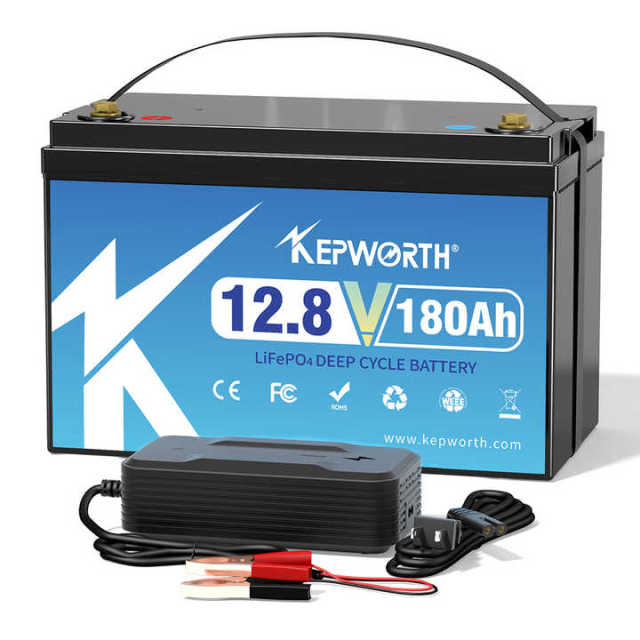 Germany Stock Kepworth Lifepo4 Battery 12.8v 6Ah 10AH 20ah 30ah 50Ah 100Ah 180AH 200Ah High-Cycle Long-Life Lithium Iron Phosphate Battery for Solar Storage, Electric Vehicles, and Power Tools