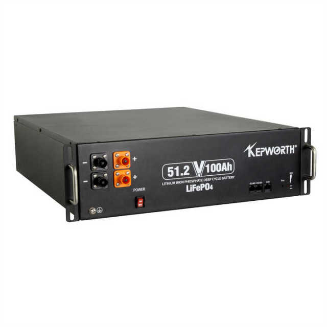 Germany Stock Kepworth 51.2V 100Ah LiFePO4 Battery Rackmount 5kWh Solar Storage System for UPS