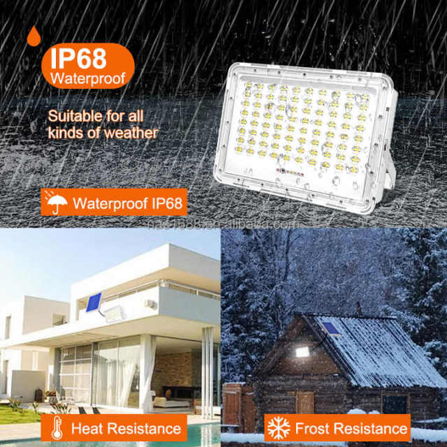 Solar Flood Lights Outdoor LED Motion Sensor Security Lamps IP65 Waterproof for Garden NAAISI