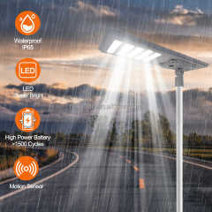Integrated Outdoor Solar Lamp 200W-500W IP65 Waterproof Remote Control Street Lighting Solution NAAISI