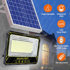 Solar Power Floodlight IP66 40W 60W 100W 200W 300W 500W 1000W LED Outdoor Lighting with Remote Control Waterproof ABS Flood Light for Road Lighting NAAISI