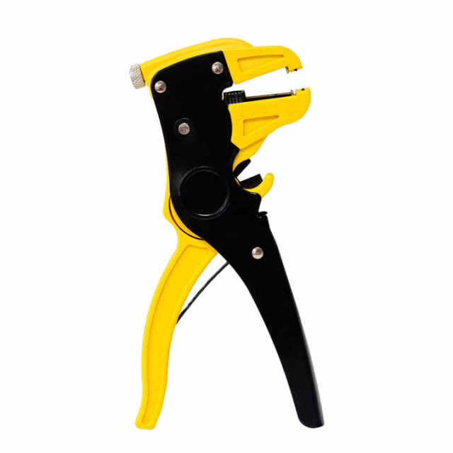 Adjusting Cable Lead Crimping Hand Tool Cutter Pliers Duckbill 2 in 1 Automatic Repair Wire Stripper Chrome Vanadium Steel Soft Grip Plastic WIRE STRIPPER DIY Industrial Fangbei