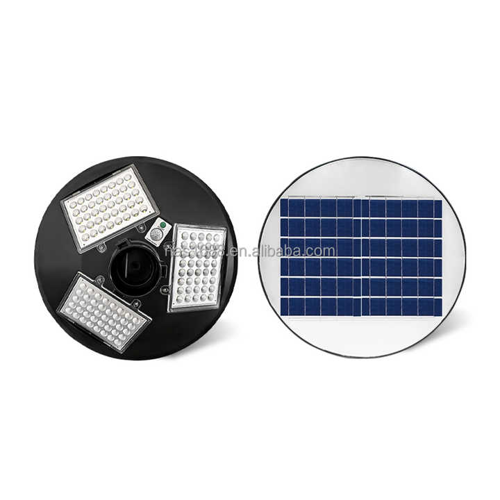 Outdoor Waterproof IP65 Solar Round Lamp 300W 500W 700W Integrated All-in-One Solar LED Street Light for Garden Courtyard Lighting NAAISI