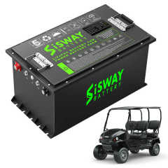 Rechargeable Golf Cart Battery 24V 36V 48V 72V 100Ah 200Ah 300Ah LiFePO4 Battery with Intelligent BMS System for Golf Carts Power Tools Solar Storage SISWAY