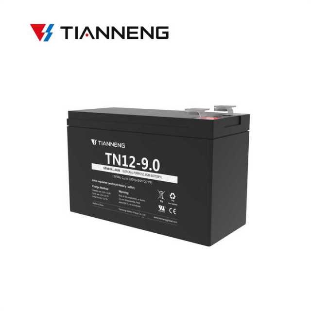 Tianneng TN12-9 General Purpose AGM Battery 12V 9Ah Solar Energy Storage UPS EPS System Lead Acid Battery