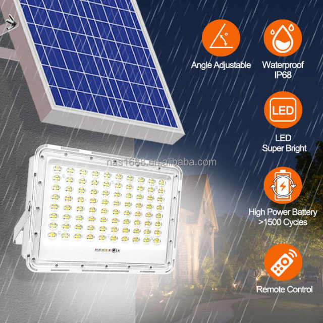 Solar Flood Lights Outdoor LED Motion Sensor Security Lamps IP65 Waterproof for Garden NAAISI
