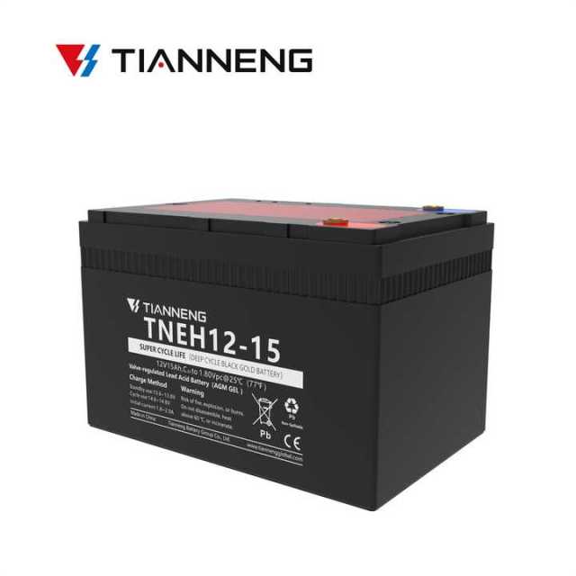 Lead Acid Battery 12V 15Ah Long Cycle Life for Electric Vehicles Tianneng
