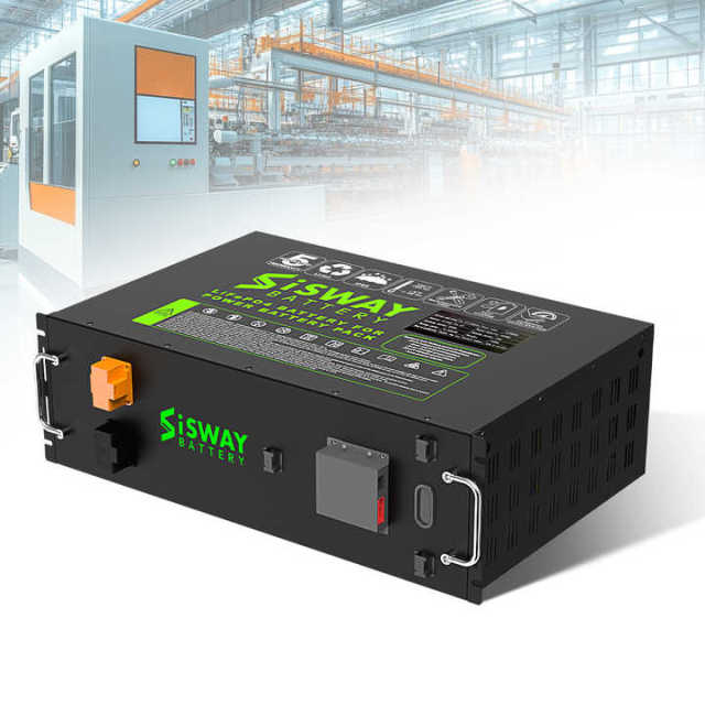 Deep Cycle 6000+ Times 134.4V 50kwh Solar Inverter Lithium Ion Energy Storage Battery 48V 600Ah LiFePO4 Battery Industrial Off-Grid Energy Storage System Rack-Mounted SISWAY