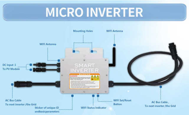 All in One Balcony Solar System 300W 600W Grid Tie Solar Micro Inverter with Storage for Home Use