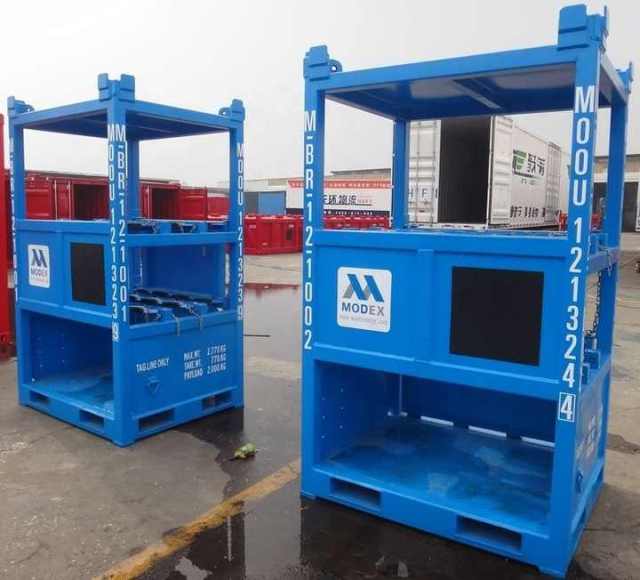 Offshore DNV 2.7-1 Bottle Rack 9 Bottles 6ft x 6ft x 8ft for Oil and Gas Industry China Singamas