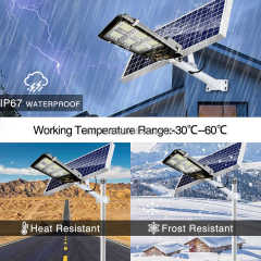 Split Integrated LED Solar Powered Battery Panels Sensor Street Light Outdoor Waterproof IP65 for Road Garden Lighting Naaisi