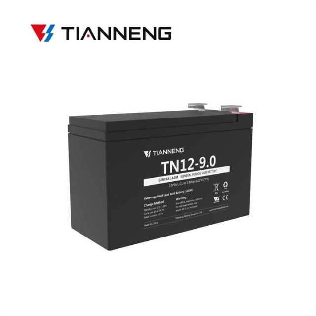 Tianneng TN12-9 General Purpose AGM Battery 12V 9Ah Solar Energy Storage UPS EPS System Lead Acid Battery