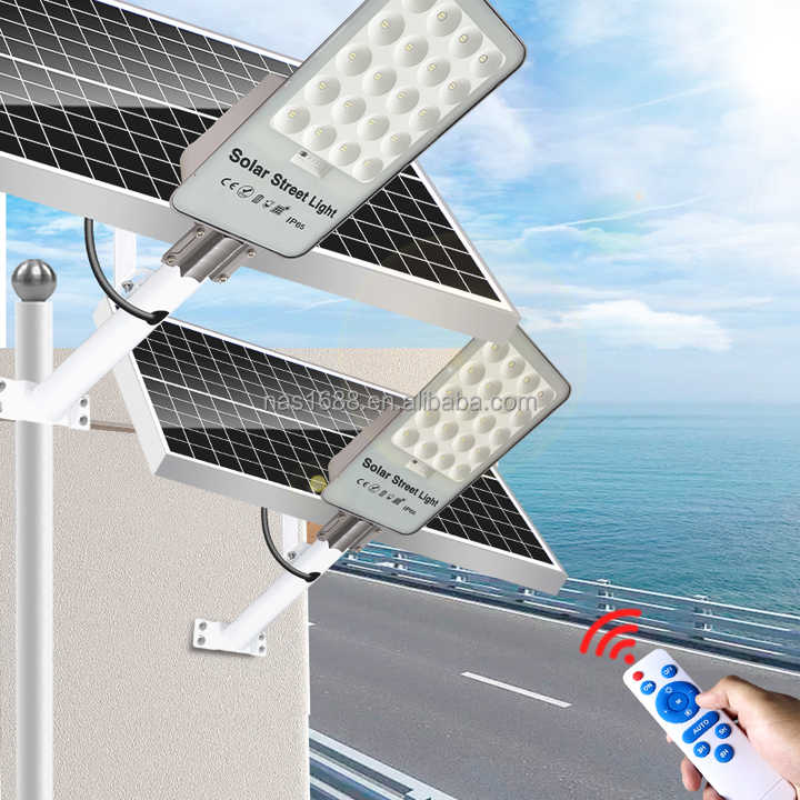High Quality IP65 Waterproof Solar LED Street Light with Remote Control 100W 200W 300W for Road Lighting Naaisi