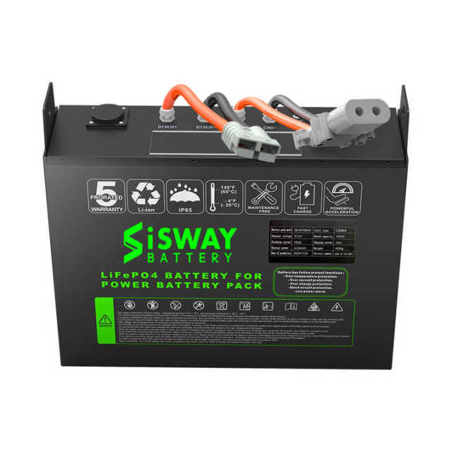 24V LiFePO4 Battery 100Ah-500Ah High-Cycle Life for Electric Forklifts SISWAY