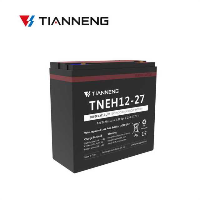 Lead Acid Battery 12V 27Ah Deep Cycle Sealed AGM for Electric Scooters Power Tools Tianneng