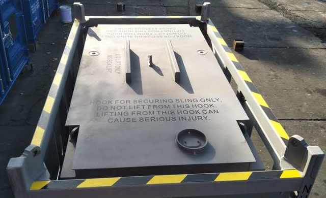 Overpack Support Box Carbon Steel Aluminum Alloy Customized Dimensions for Offshore Container Support LR/DNVGL Certified