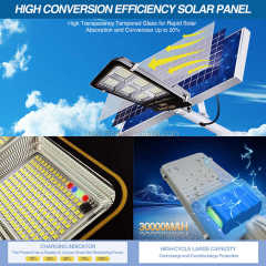 Split Integrated LED Solar Powered Battery Panels Sensor Street Light Outdoor Waterproof IP65 for Road Garden Lighting Naaisi