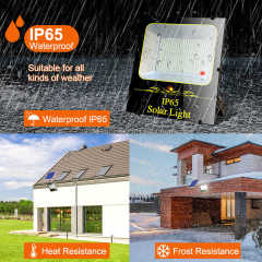 Solar Flood Light 100W-400W IP65 Waterproof Outdoor Security Lighting with Remote Control NAAISI