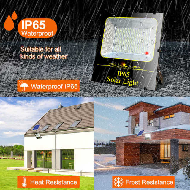 Solar Flood Light 100W-400W IP65 Waterproof Outdoor Security Lighting with Remote Control NAAISI