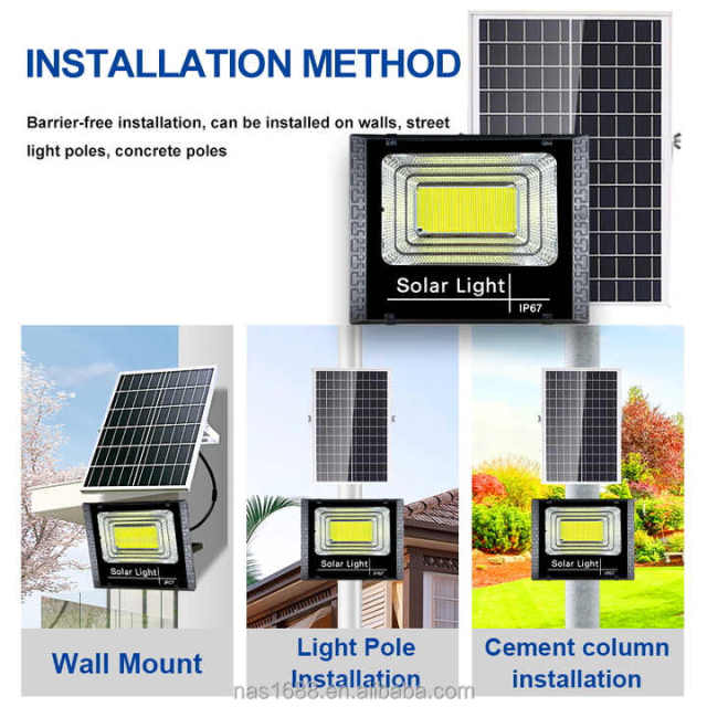 Solar Flood Light IP65 Waterproof 40W for Stadium Garden Security Lighting NAAISI