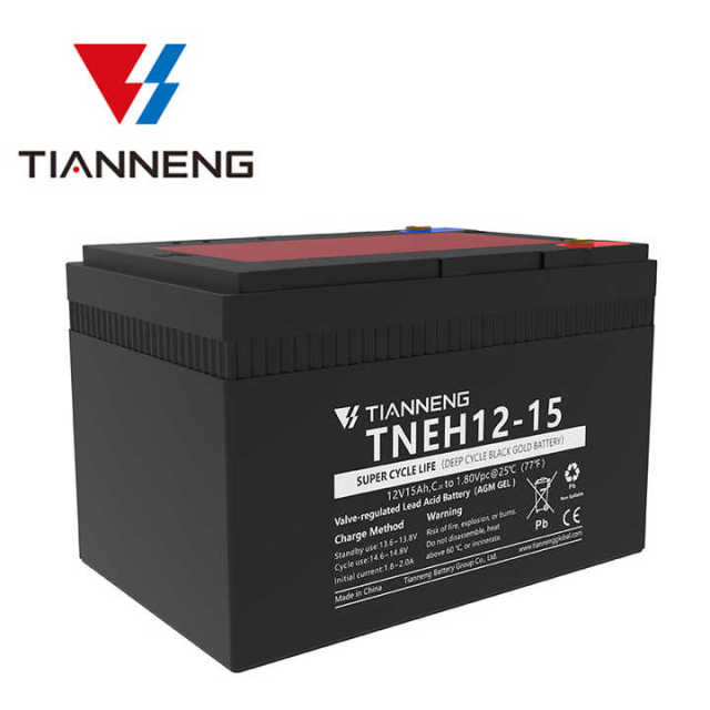 Lead Acid Battery 12V 15Ah Long Cycle Life for Electric Vehicles Tianneng
