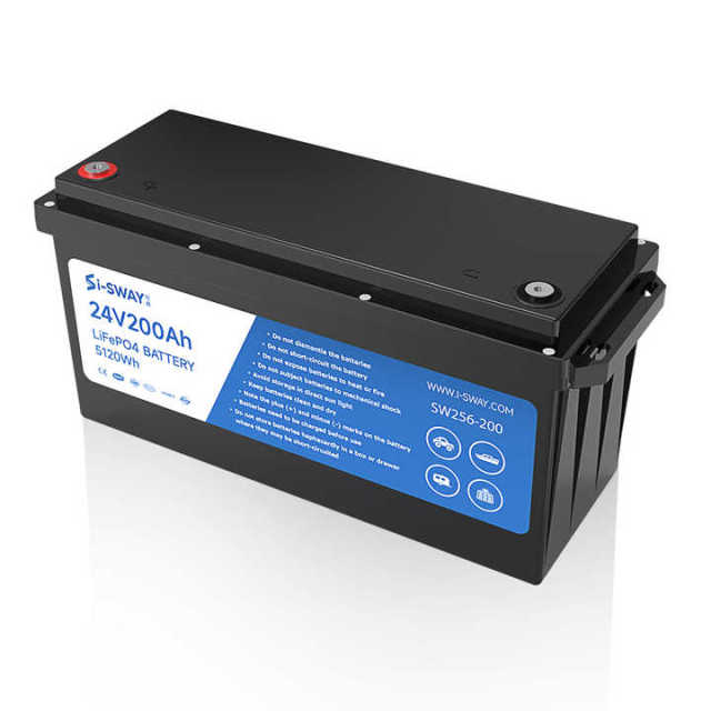 Lifepo4 Lithium Ion Battery 24V 100Ah Lifepo4 Battery 24V 400Ah Lithium Ion Battery 24V 300Ah for Home Energy Storage High-Capacity Long-Life Off-Grid Energy Storage Solution SISWAY