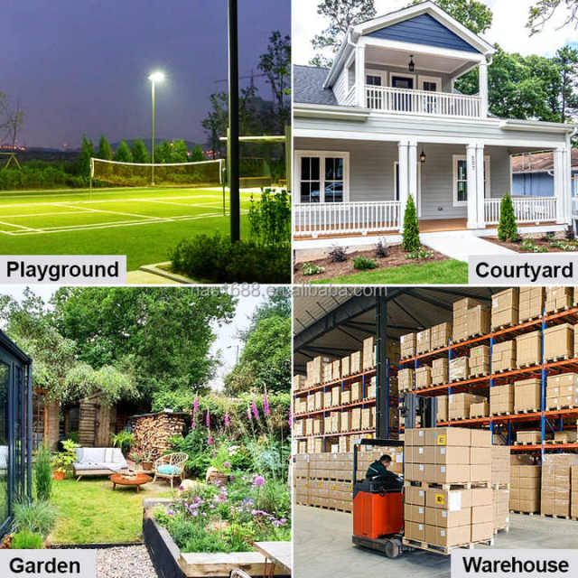 High Brightness Waterproof Outdoor Public Induction Garden Lighting LED Solar Flood Light Projector with IP65 Rating and 120° Beam Angle for Road and Garden Illumination NAAISI