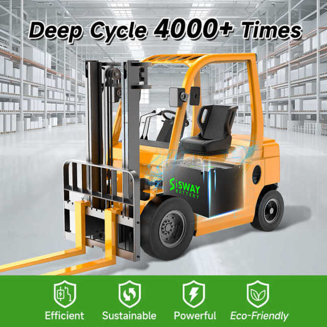 Lithium Forklift Battery 80V 500Ah Deep Cycle for Electric Pallet Stacker SISWAY