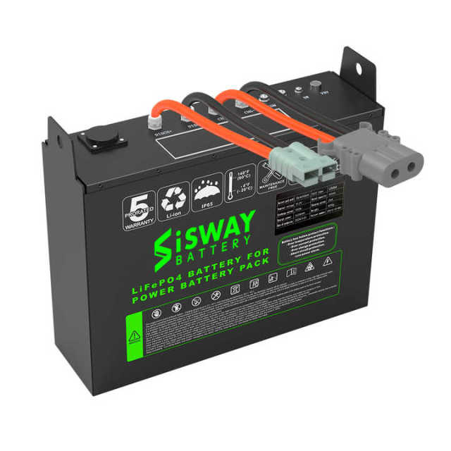 Heavy Duty 24V LiFePO4 Electric Forklift Battery 100Ah-500Ah High Cycle Life Industrial Material Handling SISWAY