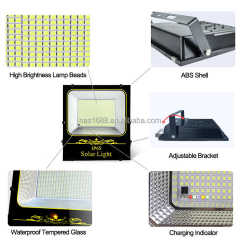 IP65 400W 500W 800W LED Panel Cool White Outdoor Lighting Solar Flood Light for Residential Use NAAISI