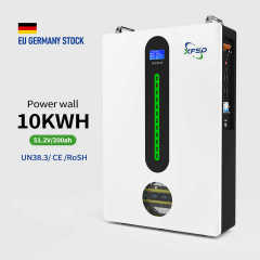 EU Stock Wall Mounted Battery 51.2V 5kWh 10kWh 100Ah 200Ah PowerWall LiFePO4 Lithium Ion Home Energy Storage System for Off Grid Hybrid Grid Applications Happy Times